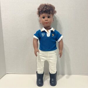 OUR GENERATION 18” doll Tyler boy doll equestrian